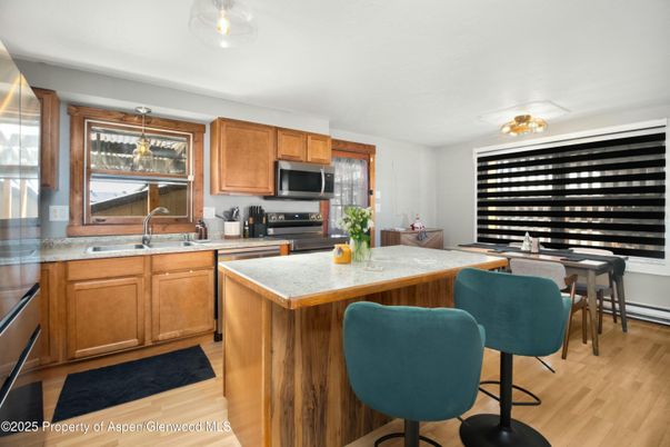 Interior, Kitchen, Wood Texture Flooring