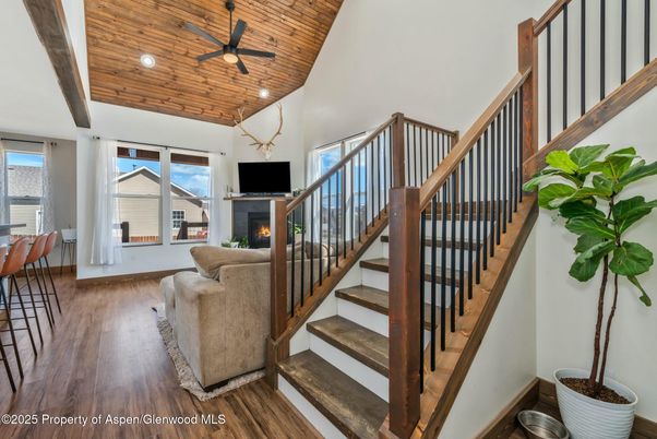 Fireplace, Interior, Recessed Lighting, Wooden Ceilings, Wood Texture Flooring