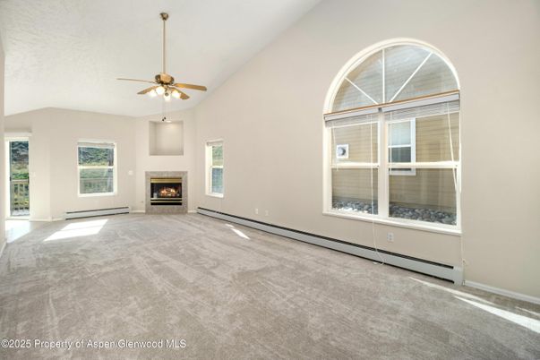 Empty room, Fireplace, Interior