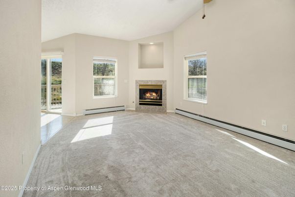 Empty room, Fireplace, Interior, Recessed Lighting
