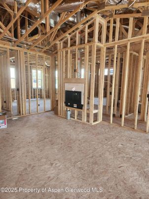 Empty room, Fireplace, Interior, Wooden Beams