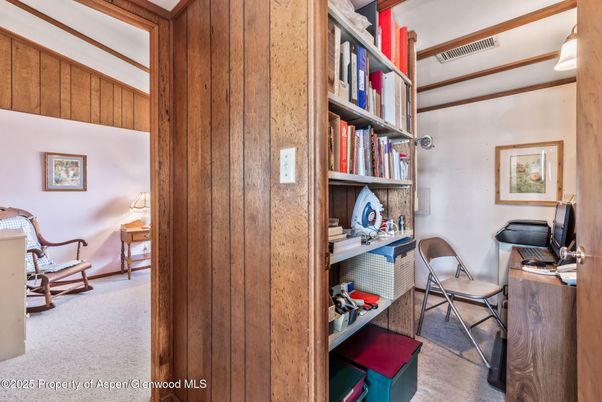 Home Office, Interior, Wooden Walls
