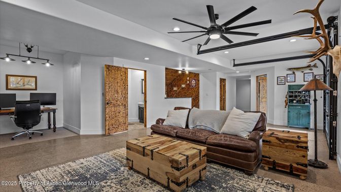 Home Office, Interior, Living room, Recessed Lighting