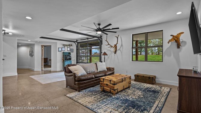 Interior, Living room, Recessed Lighting