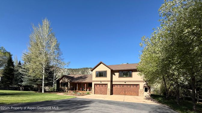 Attached, Backyard, Exterior, Facade, Log Home