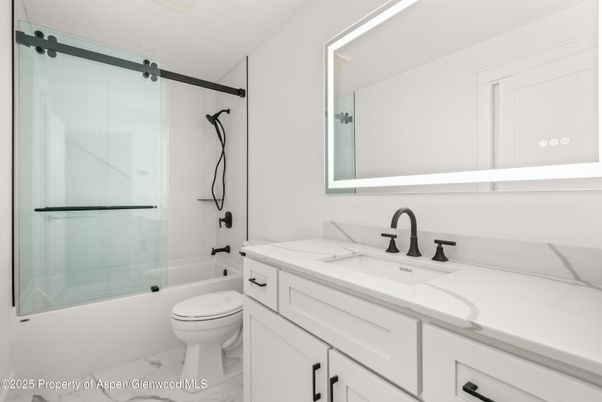 Bathroom, Glass Shower, Interior, Marble