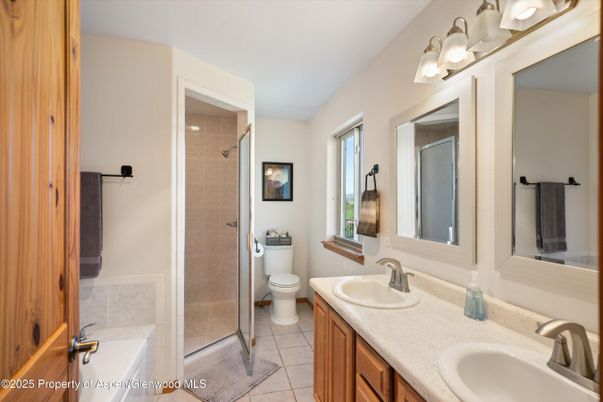 Bathroom, Dual Sink Vanities, Glass Shower, Interior