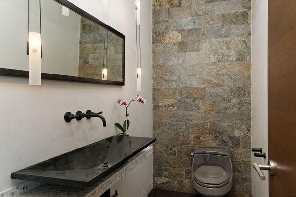 Bathroom, Interior, Stone Walls