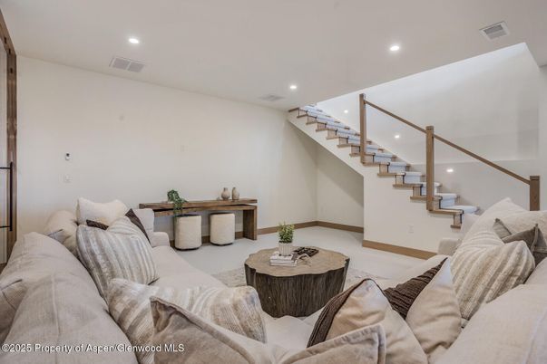 Interior, Living room, Recessed Lighting