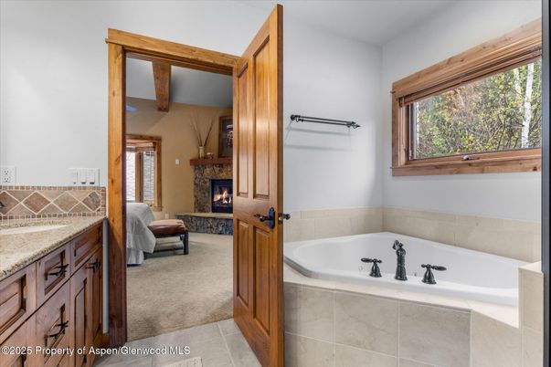 Bathroom, Fireplace, Interior
