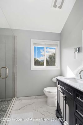 Bathroom, Glass Shower, Interior, Marble