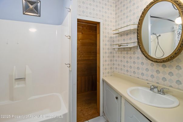 Bathroom, Interior, Wooden Walls