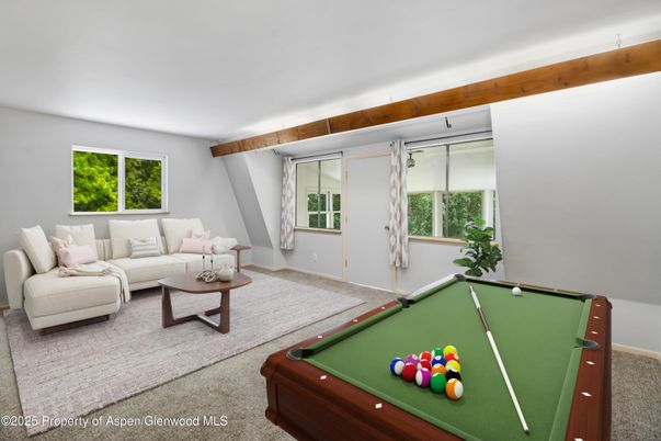 Billiard Table, Game Room, Interior, Living room