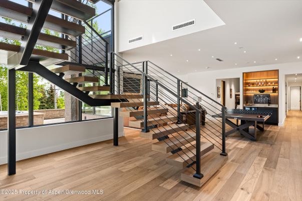 Game Room, Interior, Recessed Lighting, Wood Texture Flooring