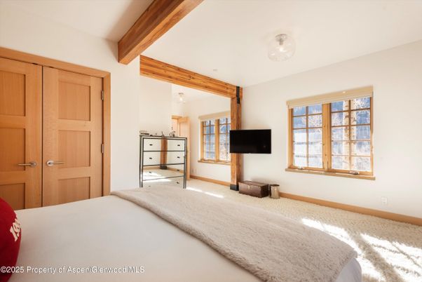 Bedroom, Interior, Wooden Beams