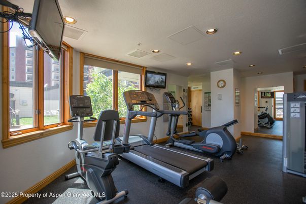 Fitness Equipment, Gym, Interior, Recessed Lighting