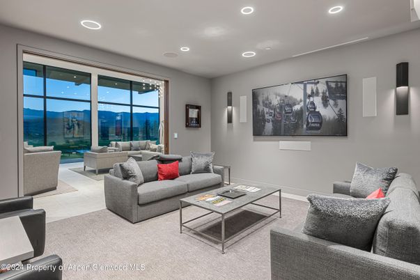 Interior, Living room, Recessed Lighting