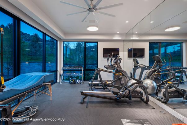 Fitness Equipment, Gym, Interior, Recessed Lighting