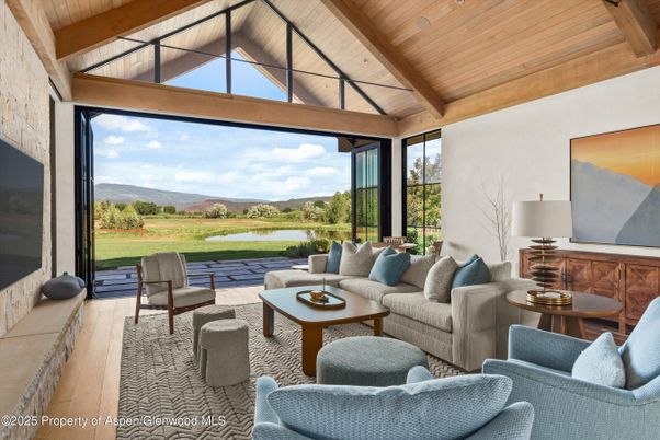 Interior, Living room, Water, Wooden Beams, Wooden Ceilings, Wood Texture Flooring