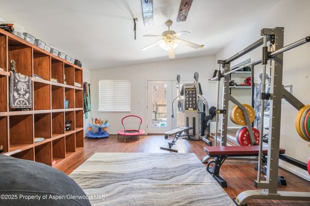 Fitness Equipment, Interior, Wood Texture Flooring
