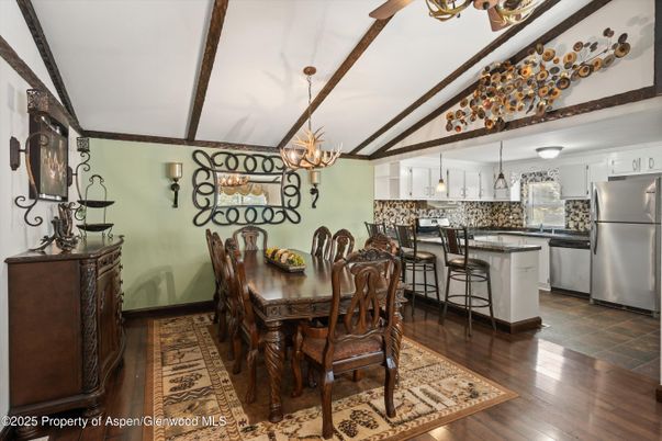 Chandelier, Dining room, Interior, Kitchen, Pendant Lights, Wood Texture Flooring
