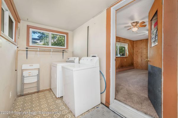 Interior, Washer, Wooden Walls