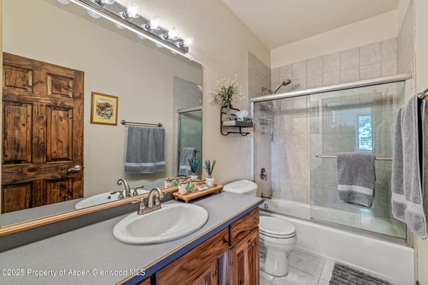 Bathroom, Dual Sink Vanities, Glass Shower, Interior