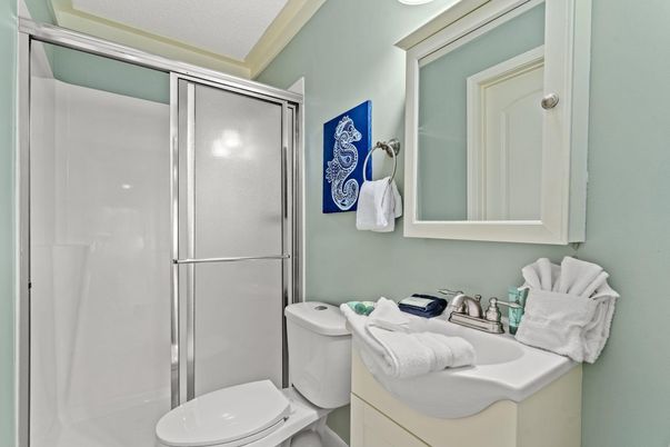 Bathroom, Glass Shower, Interior