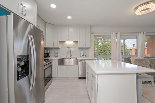 Interior, Kitchen, Recessed Lighting, Stainless Steel Appliances