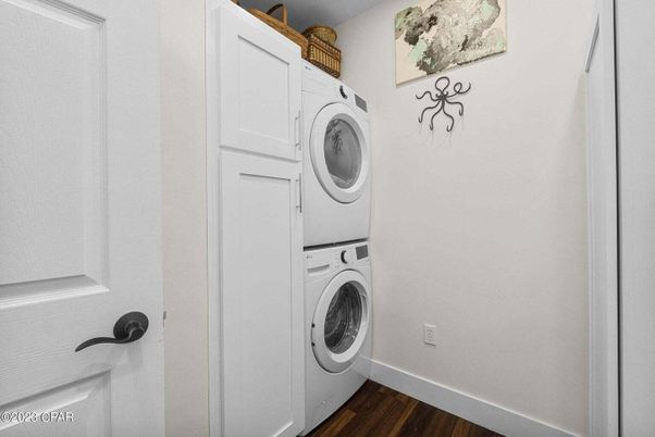 Interior, Utility Closets, Washer, Wood Texture Flooring