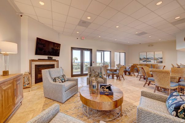 Dining room, Fireplace, Interior, Living room, Recessed Lighting
