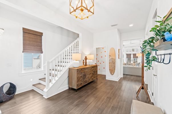 Interior, Pendant Lights, Recessed Lighting, Wood Texture Flooring