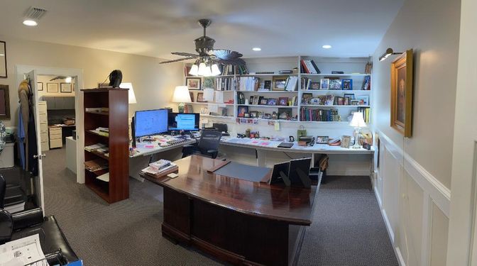 Home Office, Interior, Recessed Lighting