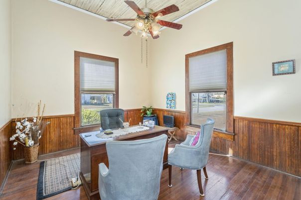 Home Office, Interior, Wood Texture Flooring