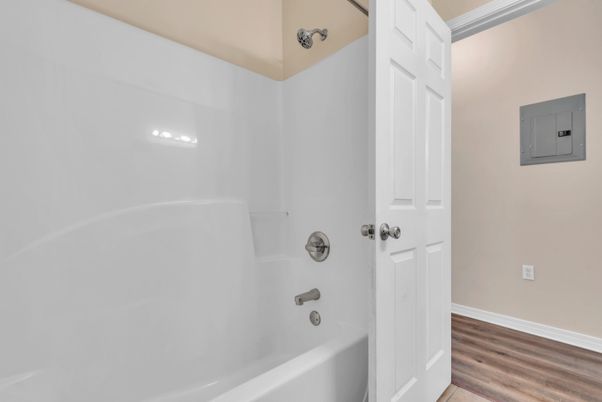 Bathroom, Interior, Wood Texture Flooring