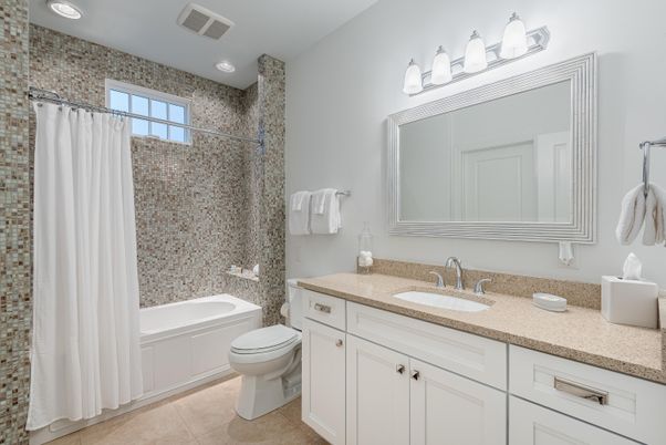 Bathroom, Dual Sink Vanities, Interior, Recessed Lighting