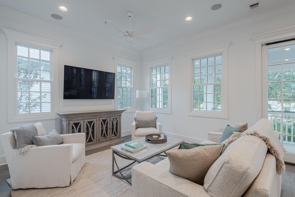 Interior, Living room, Recessed Lighting