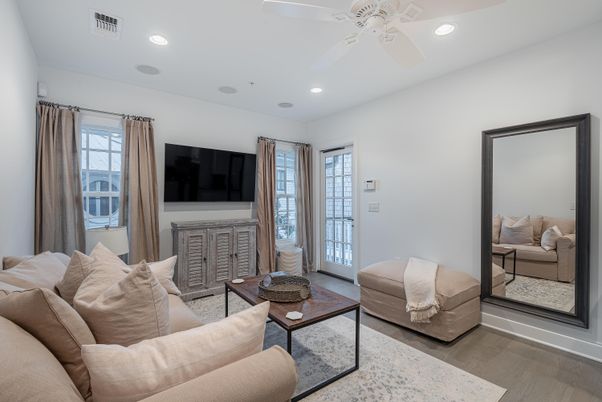 Interior, Living room, Recessed Lighting