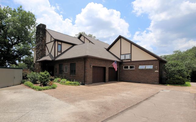 Attached, Exterior, Facade, Brick Facade, Tudor Revival