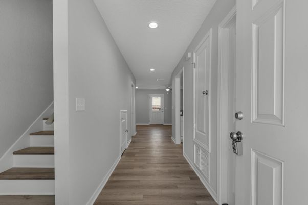 Interior, Recessed Lighting, Wood Texture Flooring