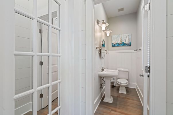 Bathroom, Interior, Wood Texture Flooring
