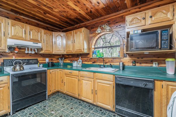 Interior, Kitchen, Wooden Ceilings, Wooden Walls