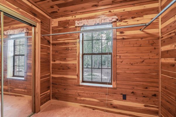 Empty room, Interior, Wooden Ceilings, Wooden Walls