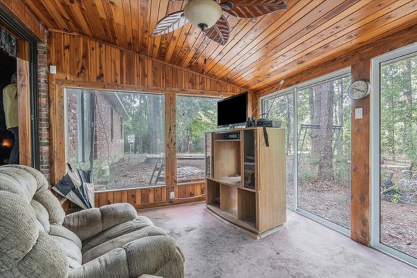Interior, Living room, Sun Room, Wooden Ceilings, Wooden Walls