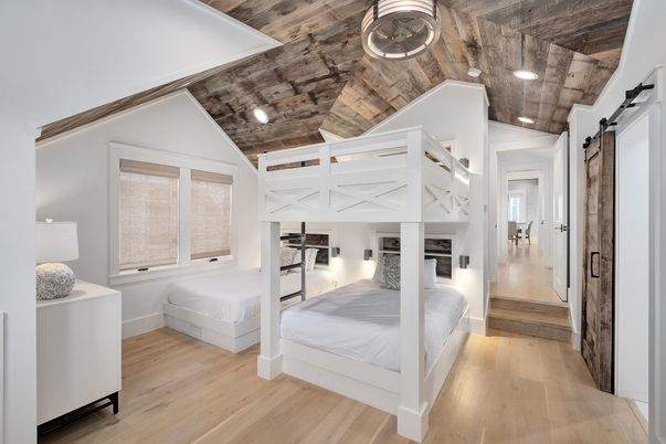 Bedroom, Interior, Wooden Ceilings, Wood Texture Flooring