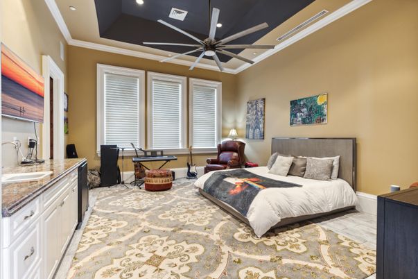 Bedroom, Interior, Recessed Lighting