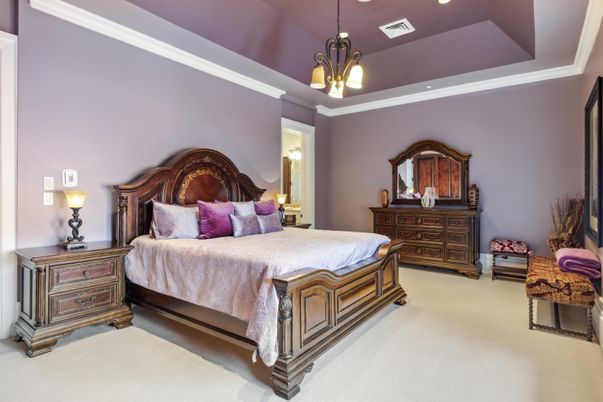 Bedroom, Interior, Pendant Lights, Recessed Lighting