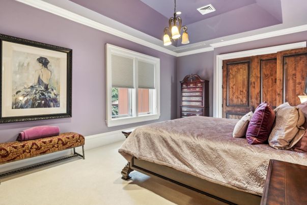 Bedroom, Interior, Pendant Lights, Recessed Lighting