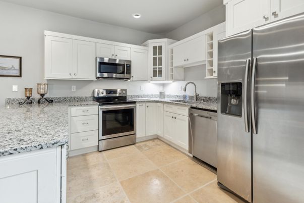 Interior, Kitchen, Recessed Lighting, Stainless Steel Appliances