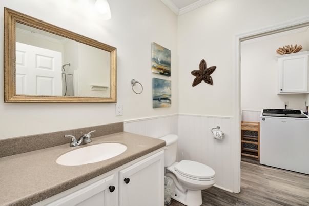 Bathroom, Interior, Wood Texture Flooring